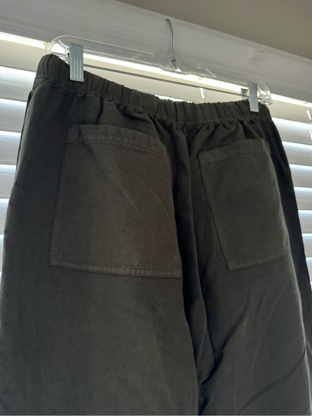 Toast Army Green Drawstring Pants - Picture 3 of 4